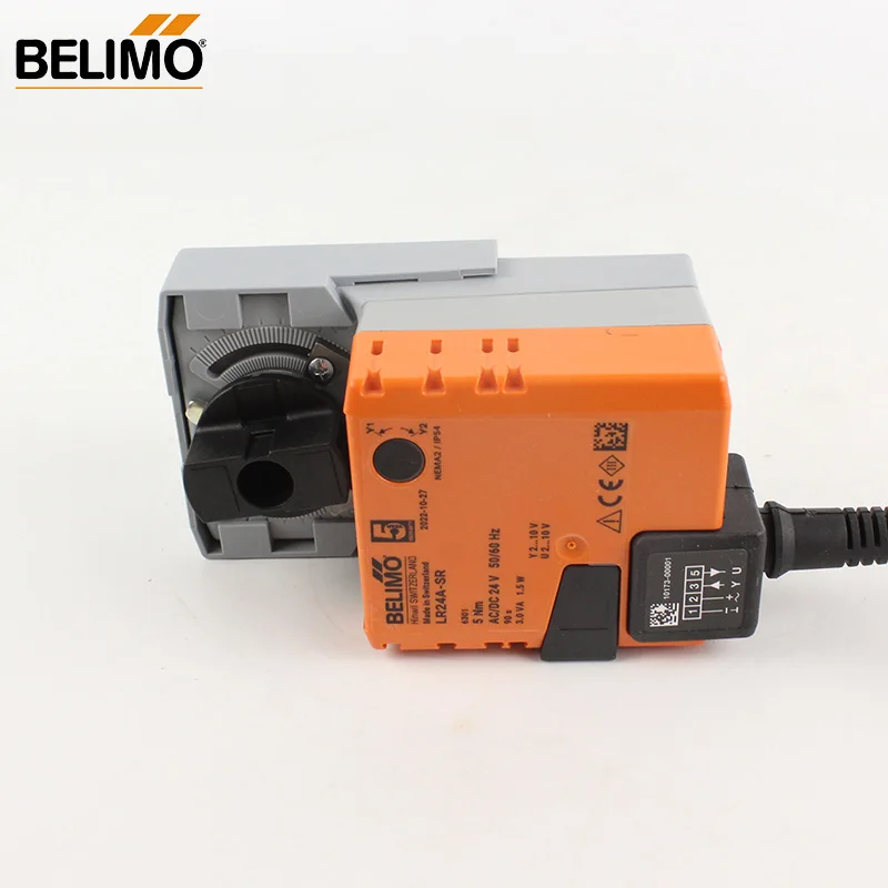 Belimo LR24A-SR AC24V DC24V 5NM Modulating Rotary Actuator For Ball Valves Control Modulating 2-10V