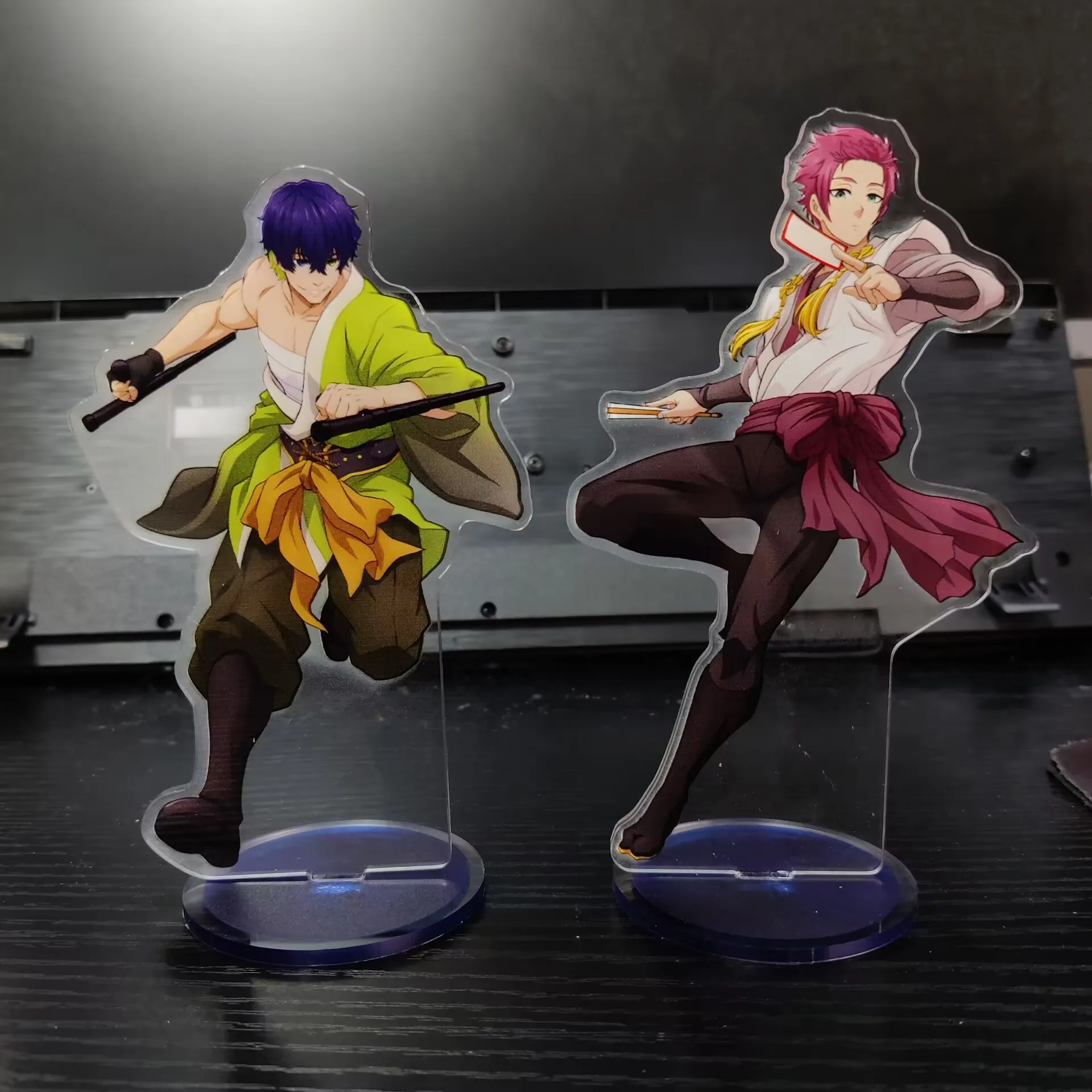 BLUE LOCK Anime Figures Oliver Aiku Itoshi Rin Isagi Yoichi Cosplay Ninja Style Acrylic Stands Model Desk Decor Prop Fans Gift