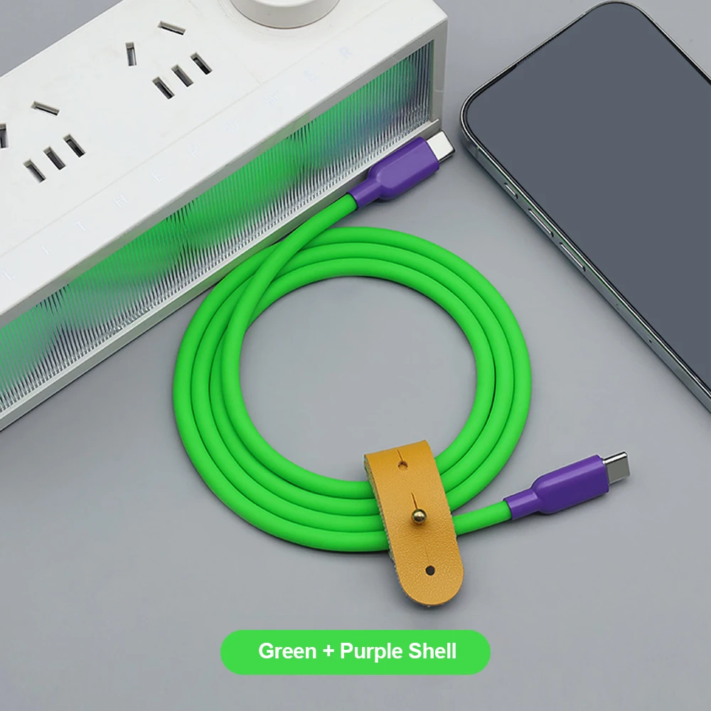 240W Flüssigsilikon USB-C auf Typ-C Schnellladekabel Typ-C Datenkabel für iPhone 17 16 15 Pro Max MacBook iPad Samsung S26