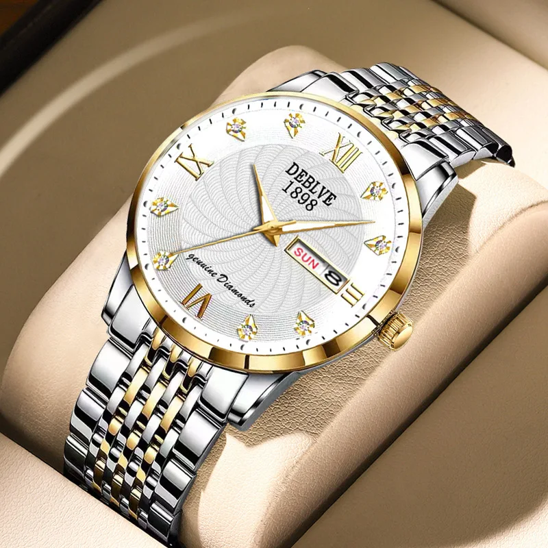 Top Brand Men Watch Simple Business Calendar Night Light Waterproof High End Handsome Male Fashion Quartz Clock Watches Gift