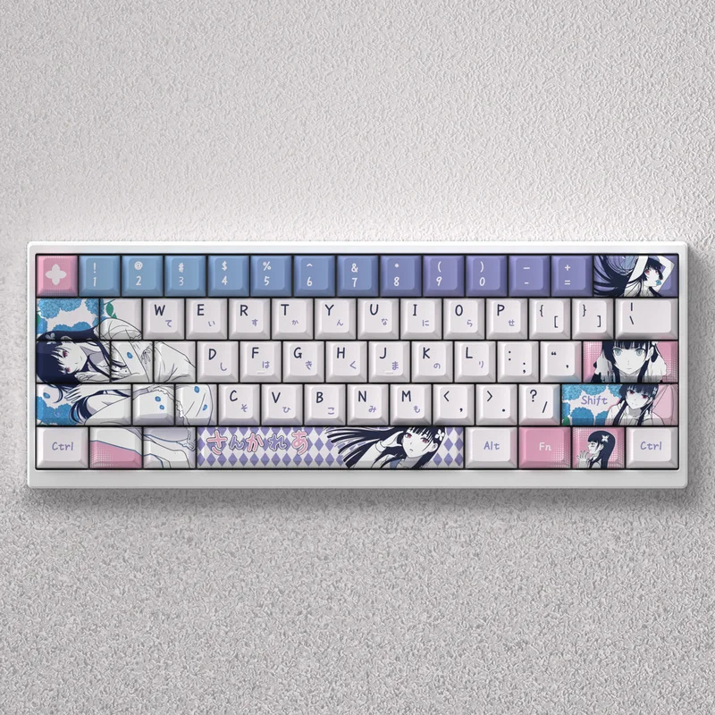 

San Hua Li Mi Theme Anime Keycap Mechanical Keyboard Customized Cute Keycap Gaming Keyboards Accessories Cartoon Gift Collect