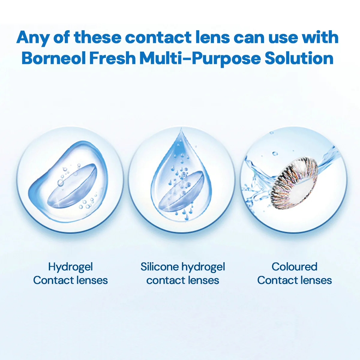 UYAAI 2024 Summer 60ML Cold Refreshing Contacts Lens Liquid Solution For Contact Lenses Cleaner Comfot Cleaning Moisturizing Eye