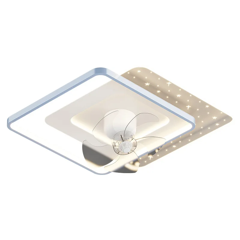 

Full spectrum living room, shaking fan light, modern simple ceiling light, intelligent fan integrated