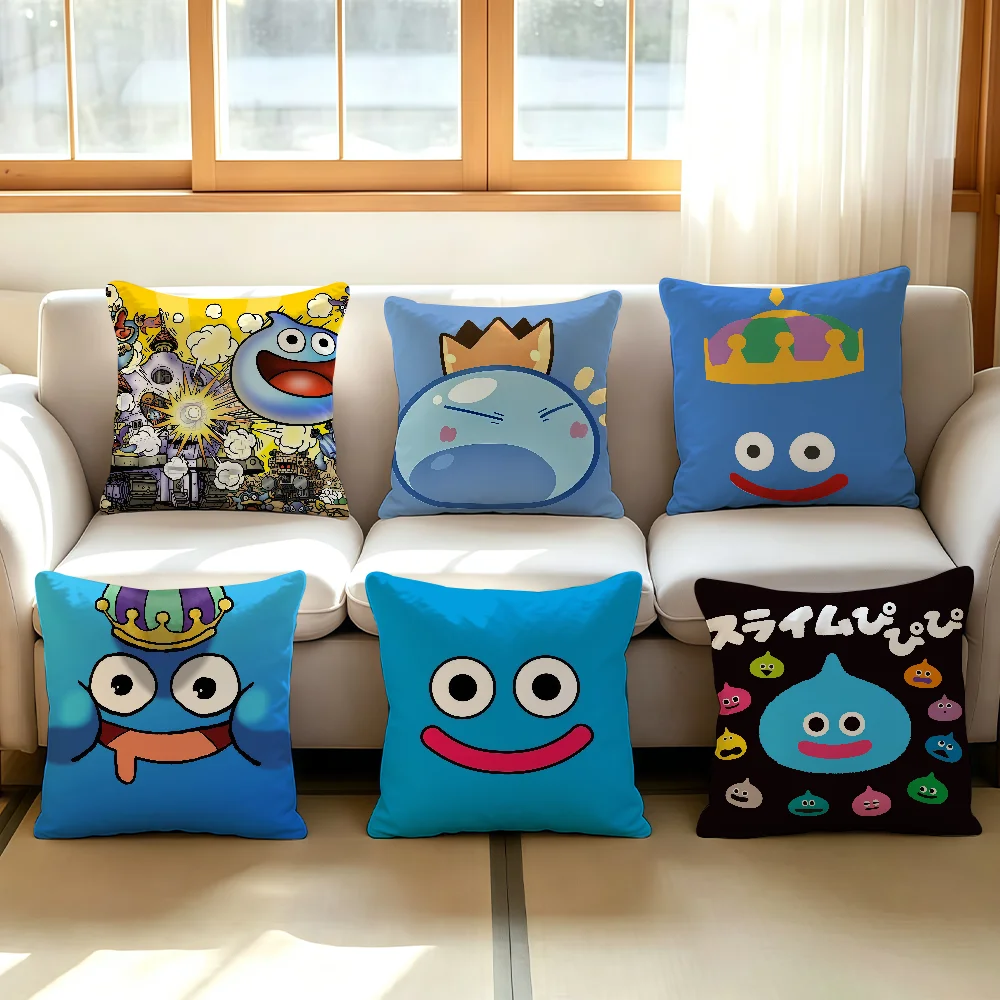 Game D-Dragon Q-Quest Rocket Slime cushion cover Comfortable Decorative For Bedroom Living room Dormitory Picnic and Holiday