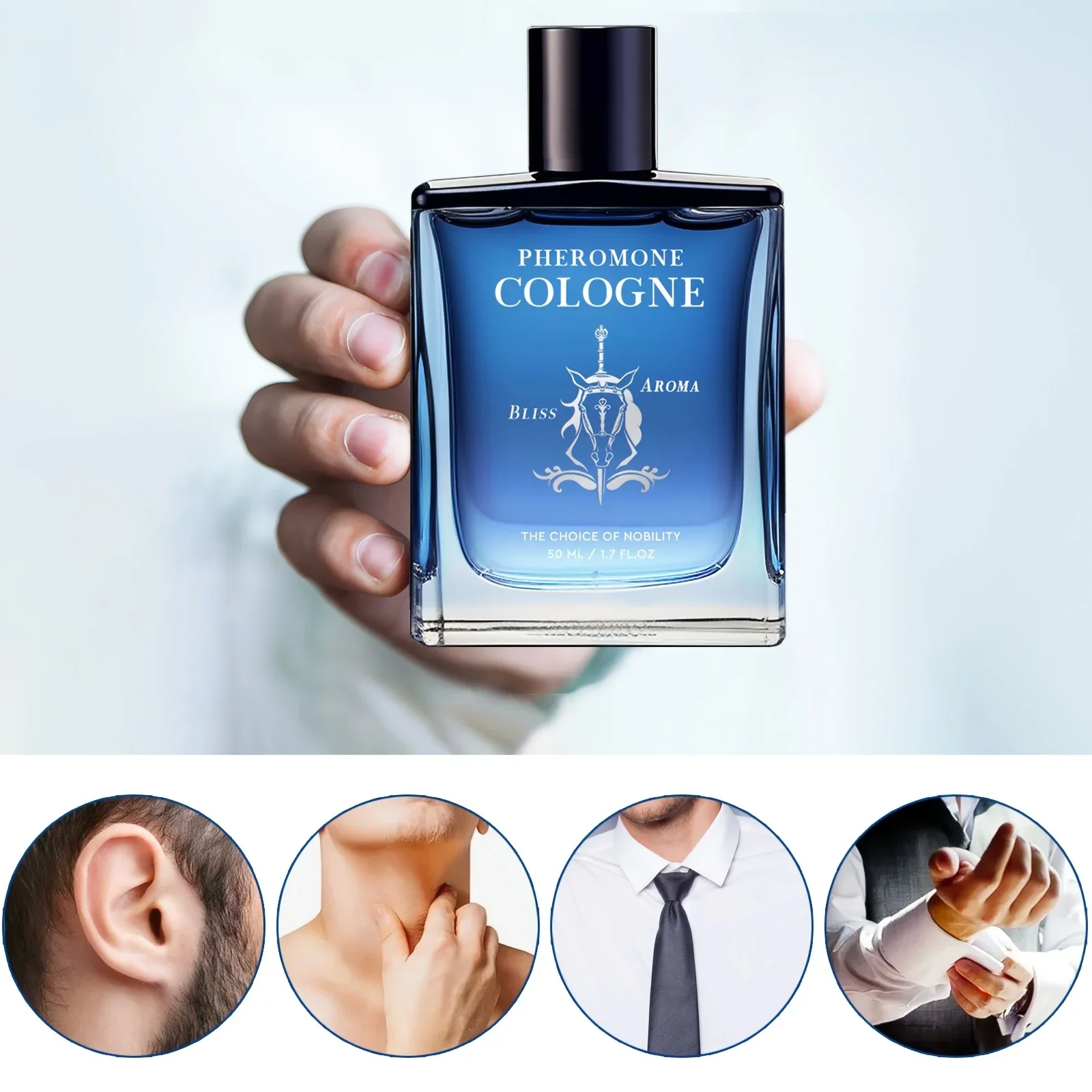 Blue Genuine Men Perfume,Fresh Flowers,Fruits And Trees Fragrance Citrusy Scent Long-Lasting Cologne Charming Eau De Toilette