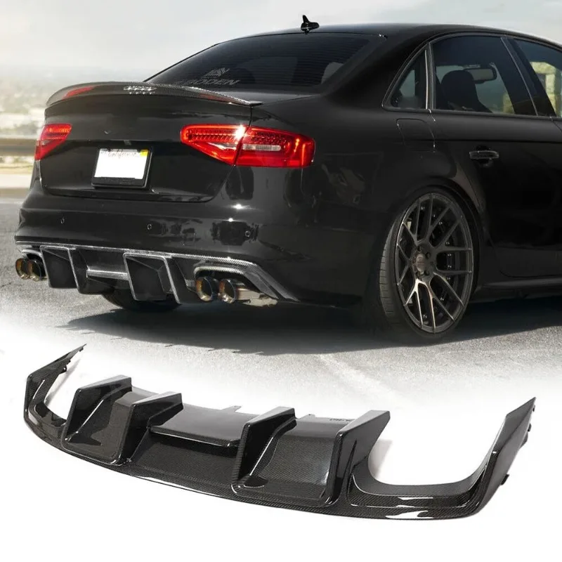 Custom OEM Dry Carbon Fiber Body Kit Modify Front Bumper for Audi Vacuum Casting Lip Rear Diffuser Spoiler Side Skirt