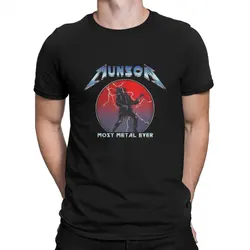 Funny Most Metal Ever T-Shirts for Men O Neck Cotton T Shirt Eddie Munson Short Sleeve Tees Gift Idea Clothing