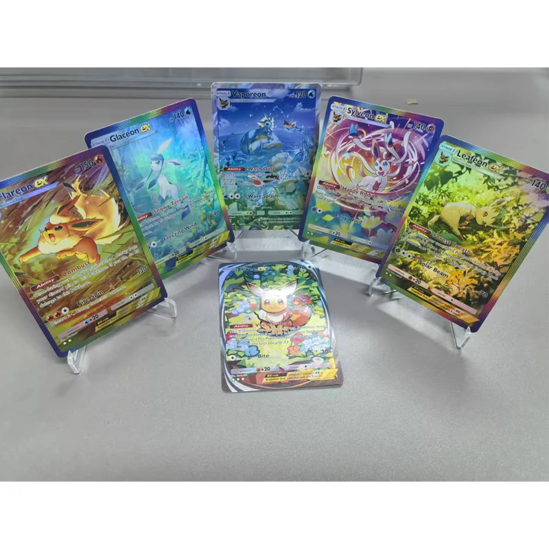 

Коллекция аниме-игр Diy Pokemon серии Eevee Наборы карточек