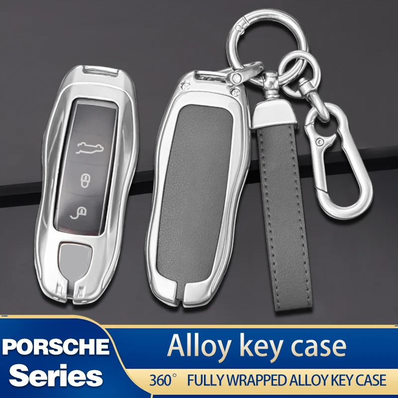 

Car keycase suitable for Porsche 2023-24 Cayenne accessory keychain, high-quality keychain, new metal