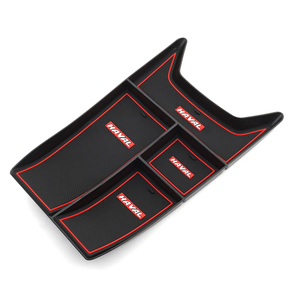 New Car Under Center Console Armrest Storage Box For GWM HAVAL H6 2021 ABS Cover Stickers Car Accessories