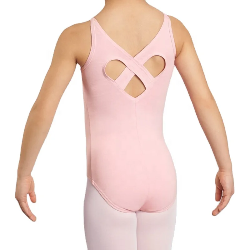 Cotton Spandex Dance Uniform Class Wear Ballet Leotards Camisole Sweetheart Back Unitard School Studio Girls