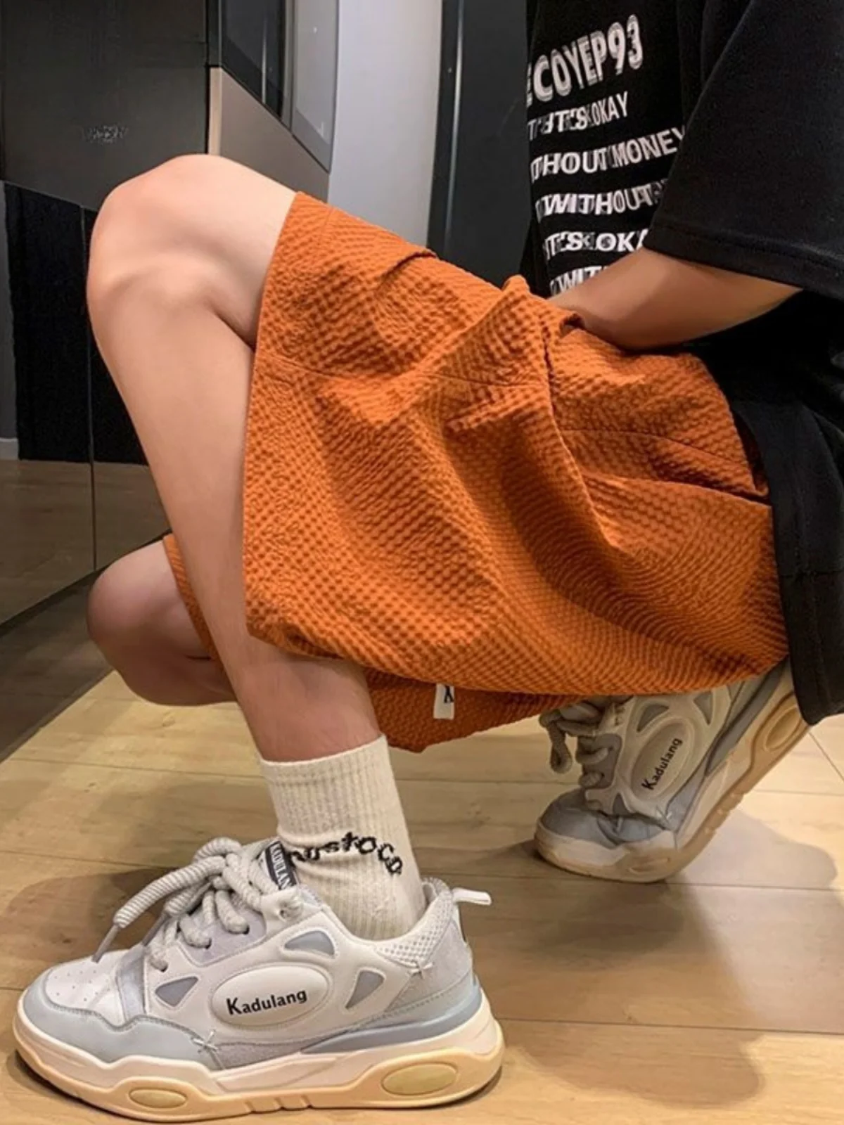

plus Size 300 Pounds Retro Casual Sports Shorts Men's Summer Design Sensation Small Audience Five Parts Pants Breathable