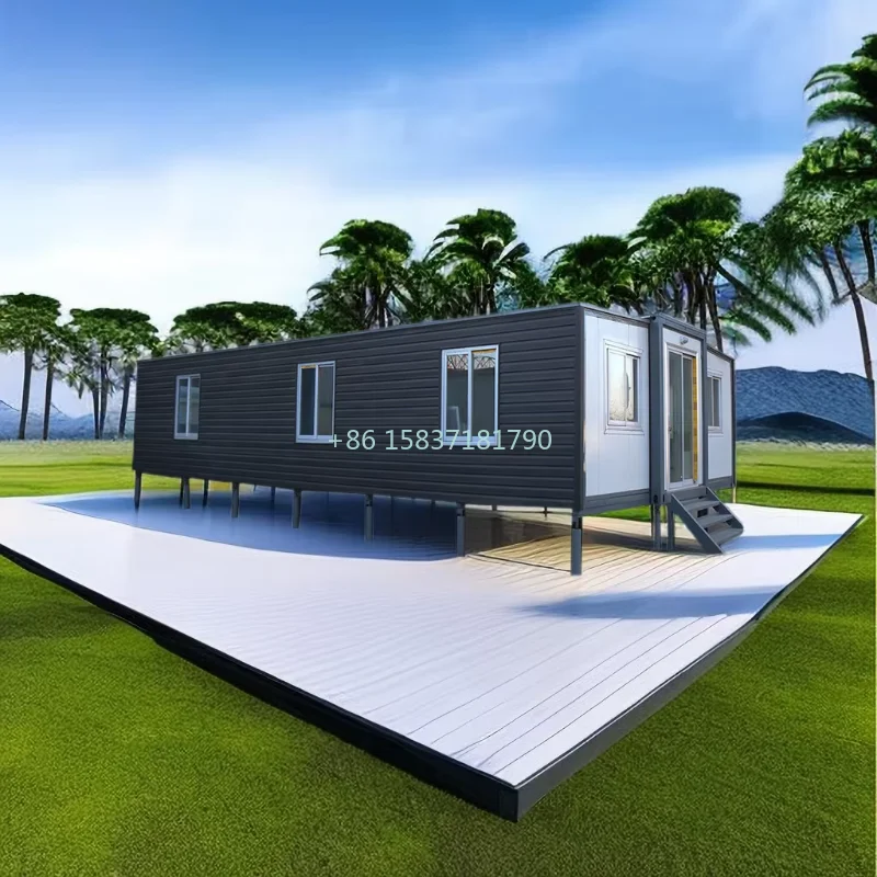 High Quality Tiny Home Prefab Container Expandable House Light Steel Mobile Prefabricated House Container with Bedroom Kitchen