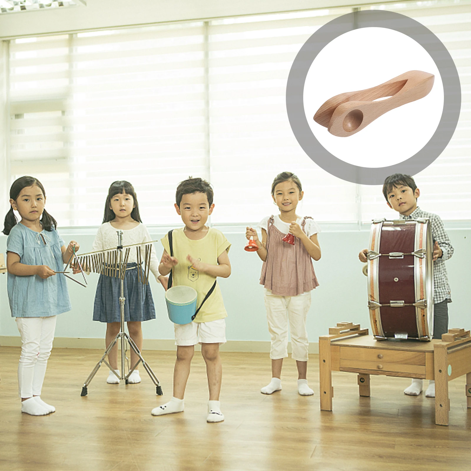 Holz Kinder Musikinstrumente Spielzeug Kinder Percussion Löffel Kleinkind Holz Farbe Home School Geschenk