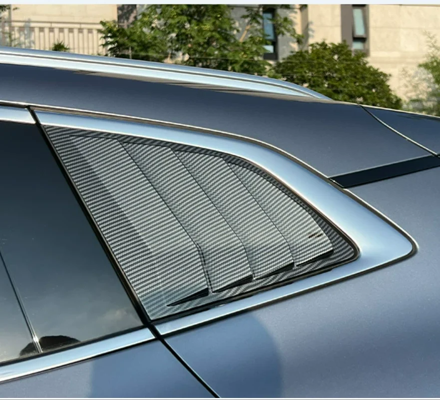 

For BYD SONG PLUS 2020 2021 2022 Exterior Accessories Rear Window Blinds Side Louvers Vent Rear Window Louvers Cover Trim