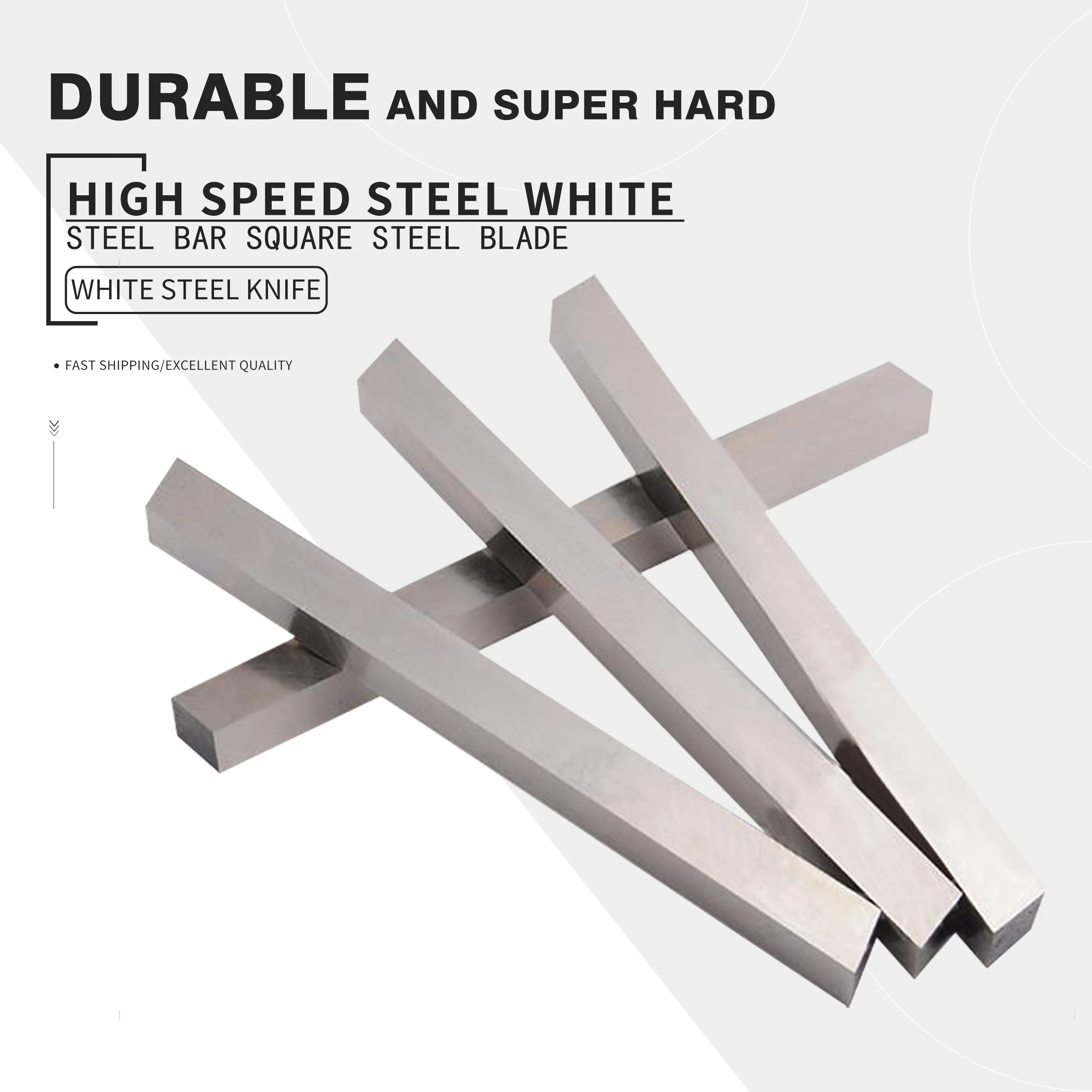 22*22 24*24 25*25 26*26 28*28 300 mm Super hard white steel knife white steel high speed steel turning tools square knife blades