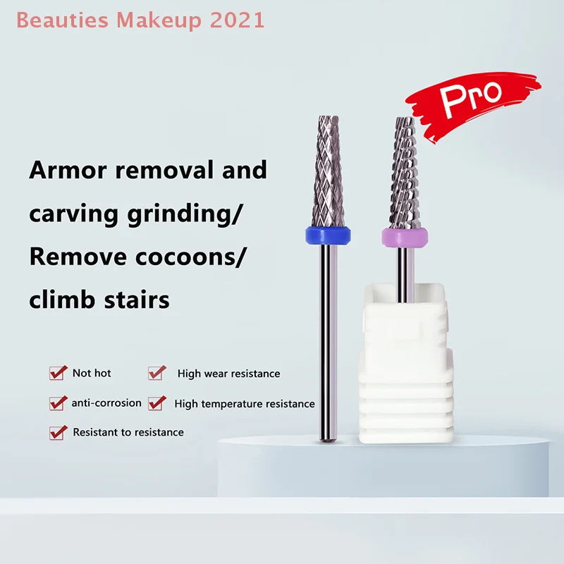 Tungsten Steel Carbide Barrel Nail Drill Bit 3/32" High Quality Rotary Milling Cutter Manicure Bits Drill Accessories Nail Tool