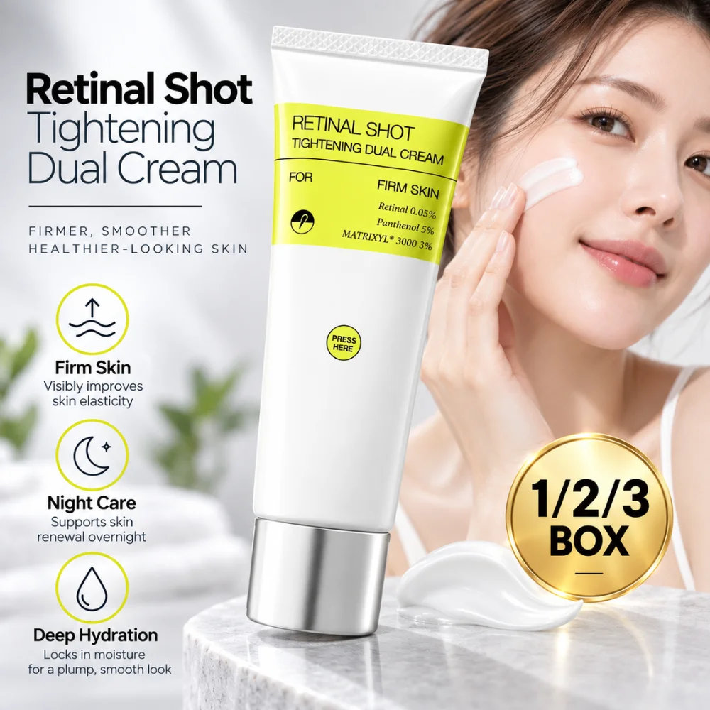 50ml Retinal Firming Cream 0.05% Retinal 3% Matrixyl 3000 5% Panthenol Hydrating Tightening Face Neck Moisturizer