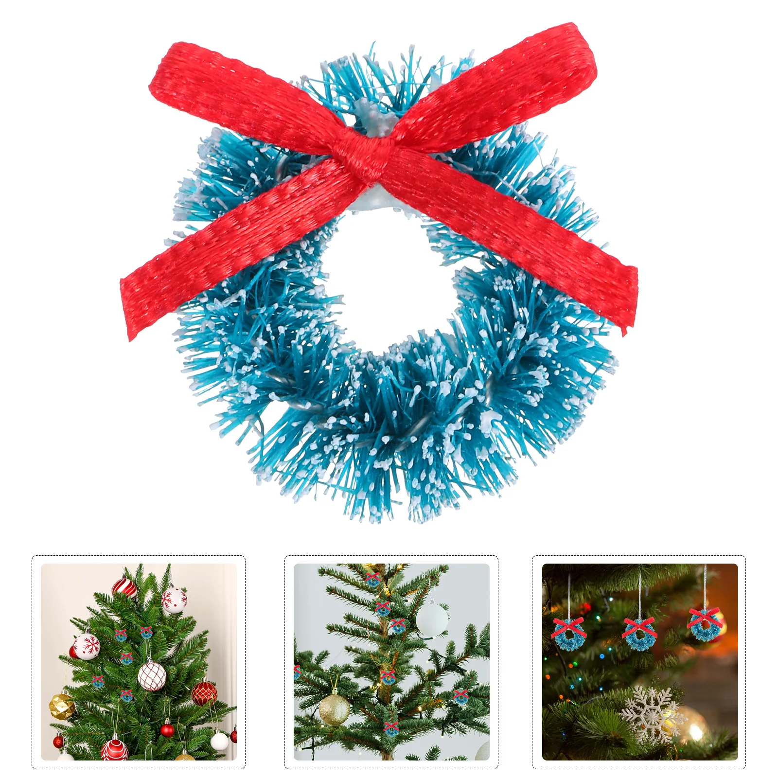 

30pcs Mini Christmas Garland 3Cm With Bowknot Artificial Berry Pinecone Decor For Door Frame Table Mantel Fireplace Holiday
