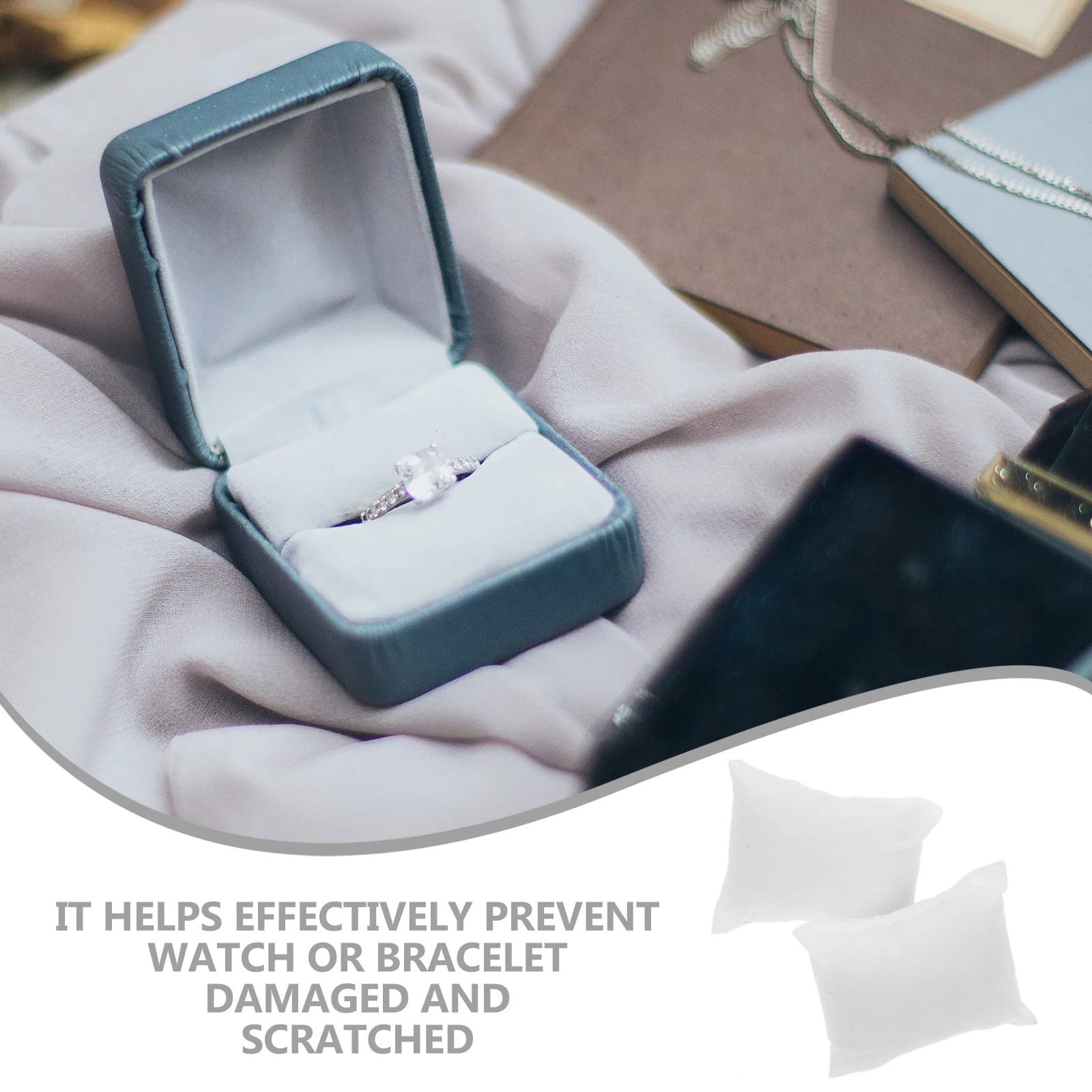 

20pcs Bracelet Watch Display Small Pillow Scratch Resistant Premium Material For Box Storage Organizing Display Watch Case Liner