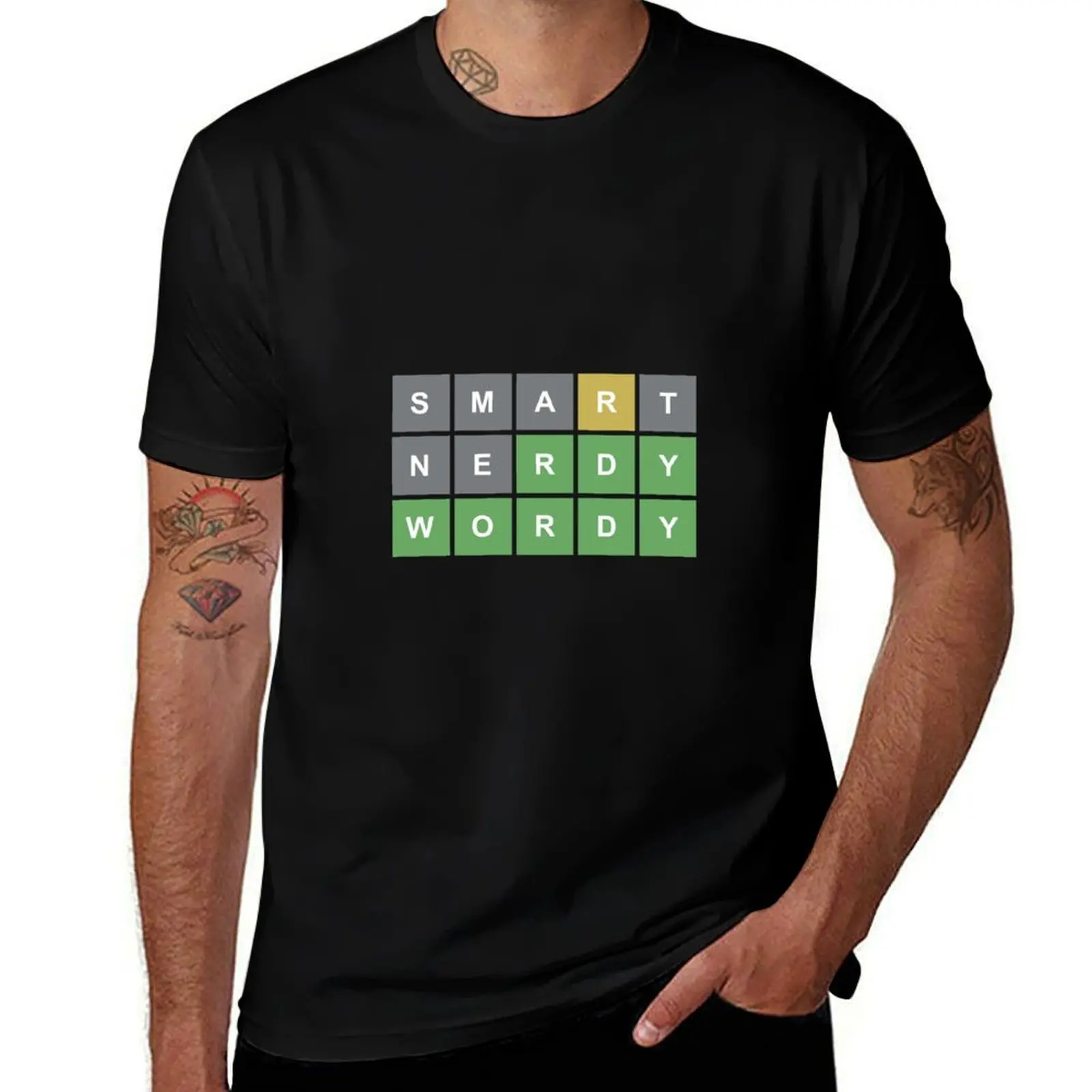 

Wordle - Smart, Nerdy, Wordy T-Shirt anime Funny t-shirt oversizeds t shirts for men pack