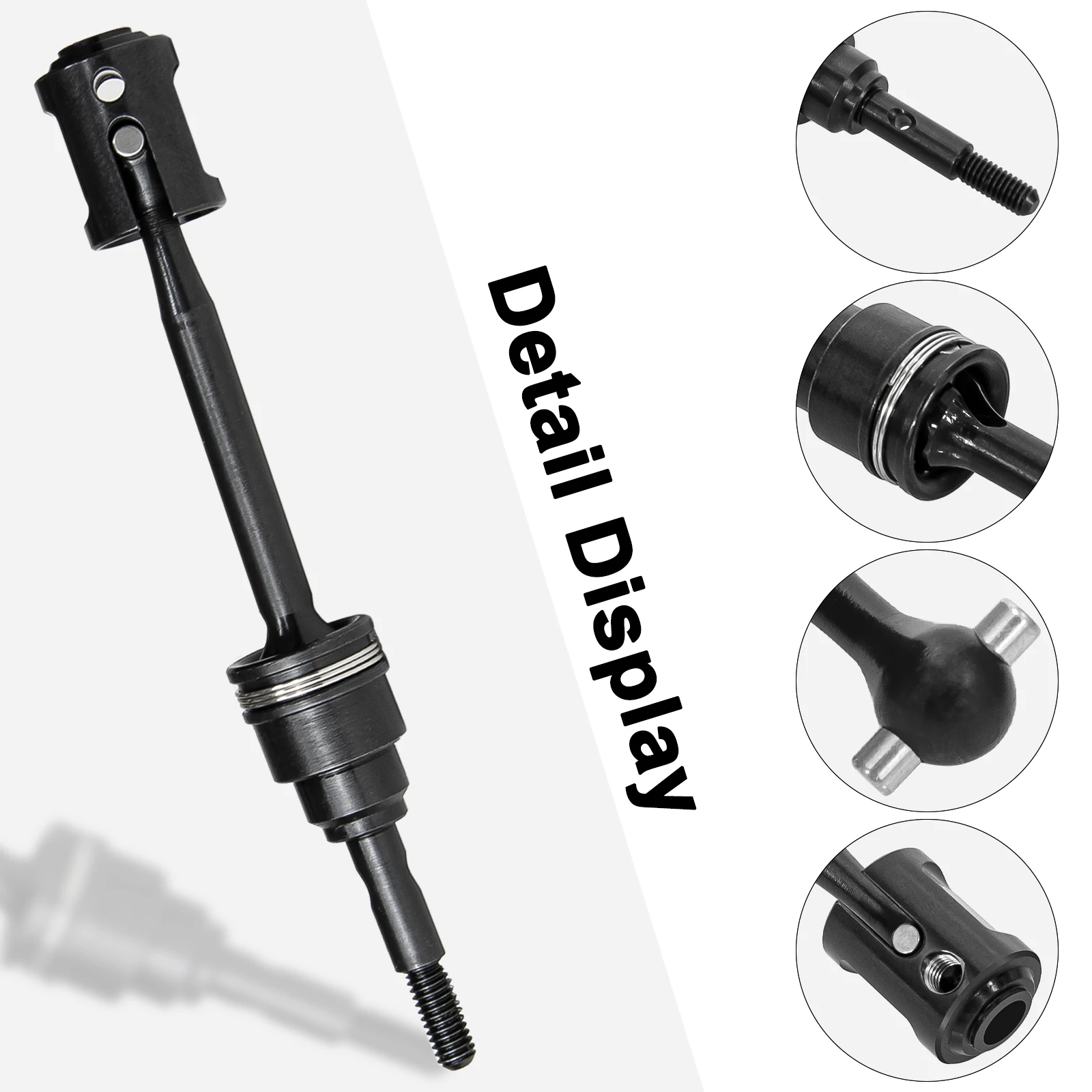 OKHL 4Pcs 스테인레스 스틸 CVD 드라이브 샤프트 102MM 액세서리 Traxxas 1/16 Mini Maxx BL-2s 107154-1 RC 자동차 업그레이드 부품