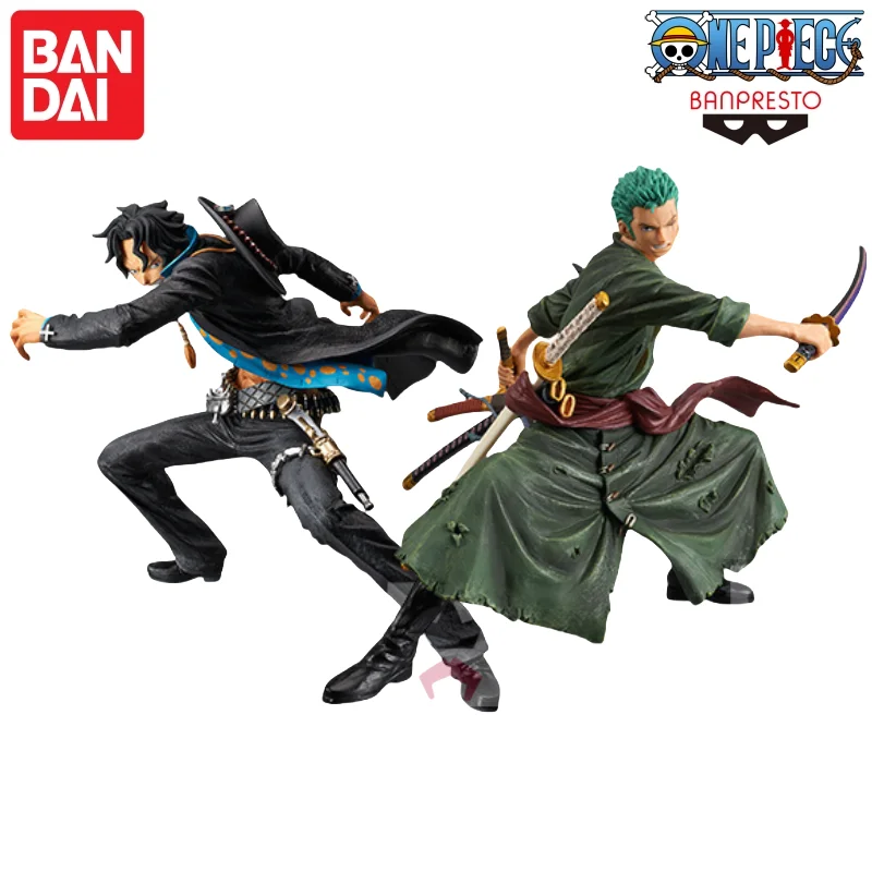 

In Stock Bandai Banpresto Original One Piece Portgas D Ace Zoro Model Doll Brand New Boxed Action Figure Anime Characters