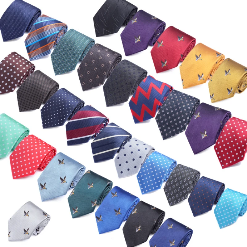 Klassiekers Heren Stropdas Vogel Dot Retro 8 cm Blauwe Mode Streep Stropdas voor mannen Formele Bruiloft relatiegeschenk Stropdas Accessorrie
