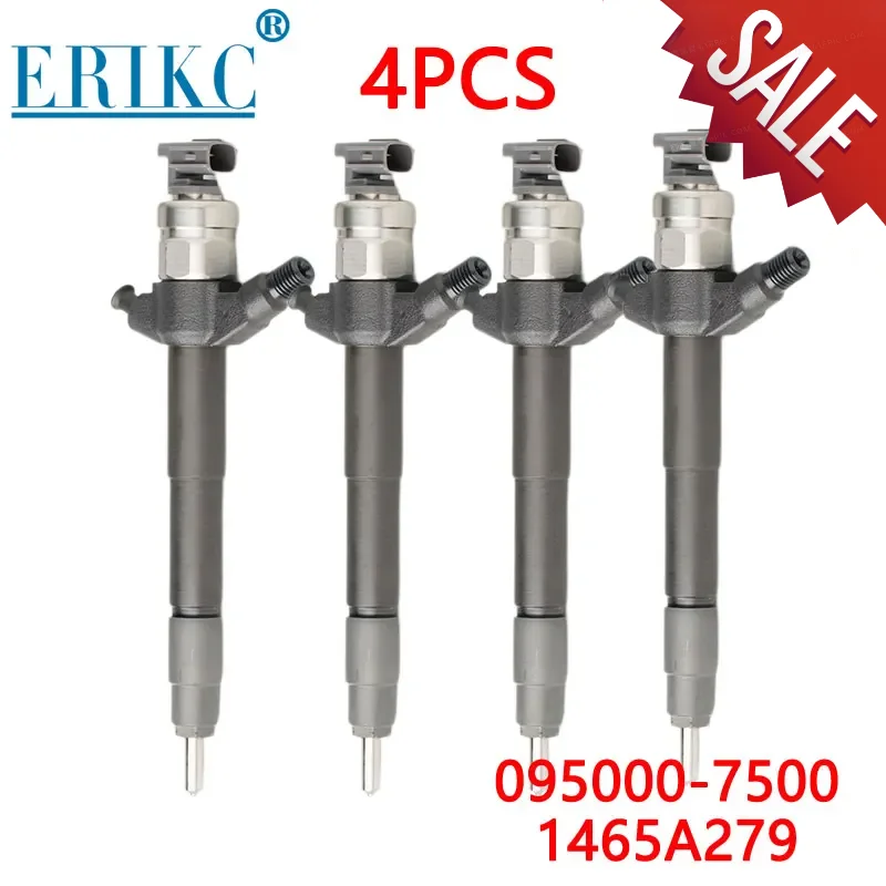 4PCS 095000-7500 1465A279 0950007500 Diesel Common Rail Fuel Injector Nozzle 095000-7501 for Mitsubishi Pajero