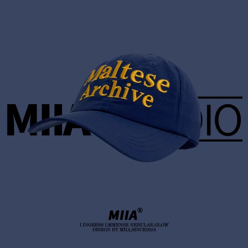 

New American Soft Top Letter Embroidery Quick-drying Hat Spring and Summer Men and Women Casual Adjustable Sunshade Baseball Cap