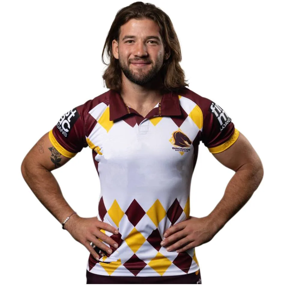 

2024 Brisbane Broncos Men's Traditional Rugby Jersey Embroidered Hat (Custom name and number )