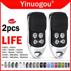 2PCS LIFE Gate Remote Control 433MHz LIFE MAXI2 MAXI4 DREAM2 DREAM4 FIDO2 FIDO4 VIP2 VIP2R VIP4 VIP4R STAR2 STAR4 BRAVO2 BRAVO4