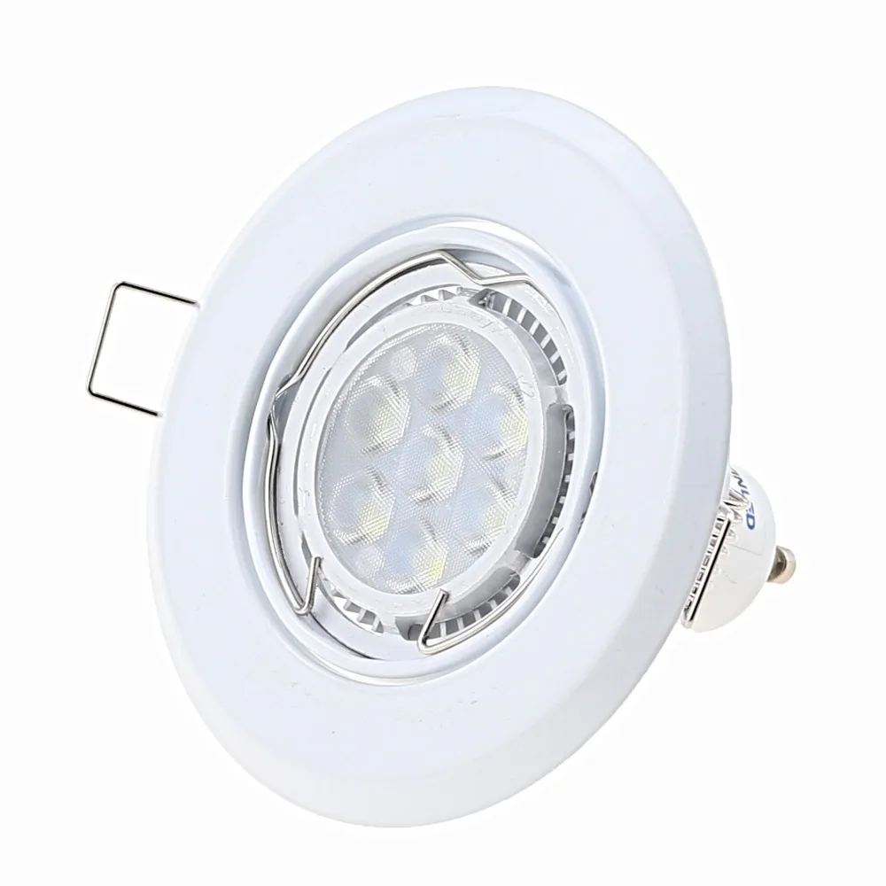 2/10PCS LED Downlights GU10 Recessed Ceiling Lights Spotlights Round White Spot Light Fittings Indoor MR16 GU10 Lamp Holder