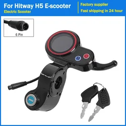 Electric Scooter 6 Pin Display For Hitway H5 Kickscooter LCD Display With Locking Instrument Dashboard Replacement Accessories