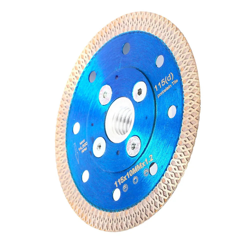 Lama per sega diamantata 1Pc con filettatura flangiata 105/115/125mm disco da taglio per parti di macchine utensili per il taglio di pietre in gres porcellanato
