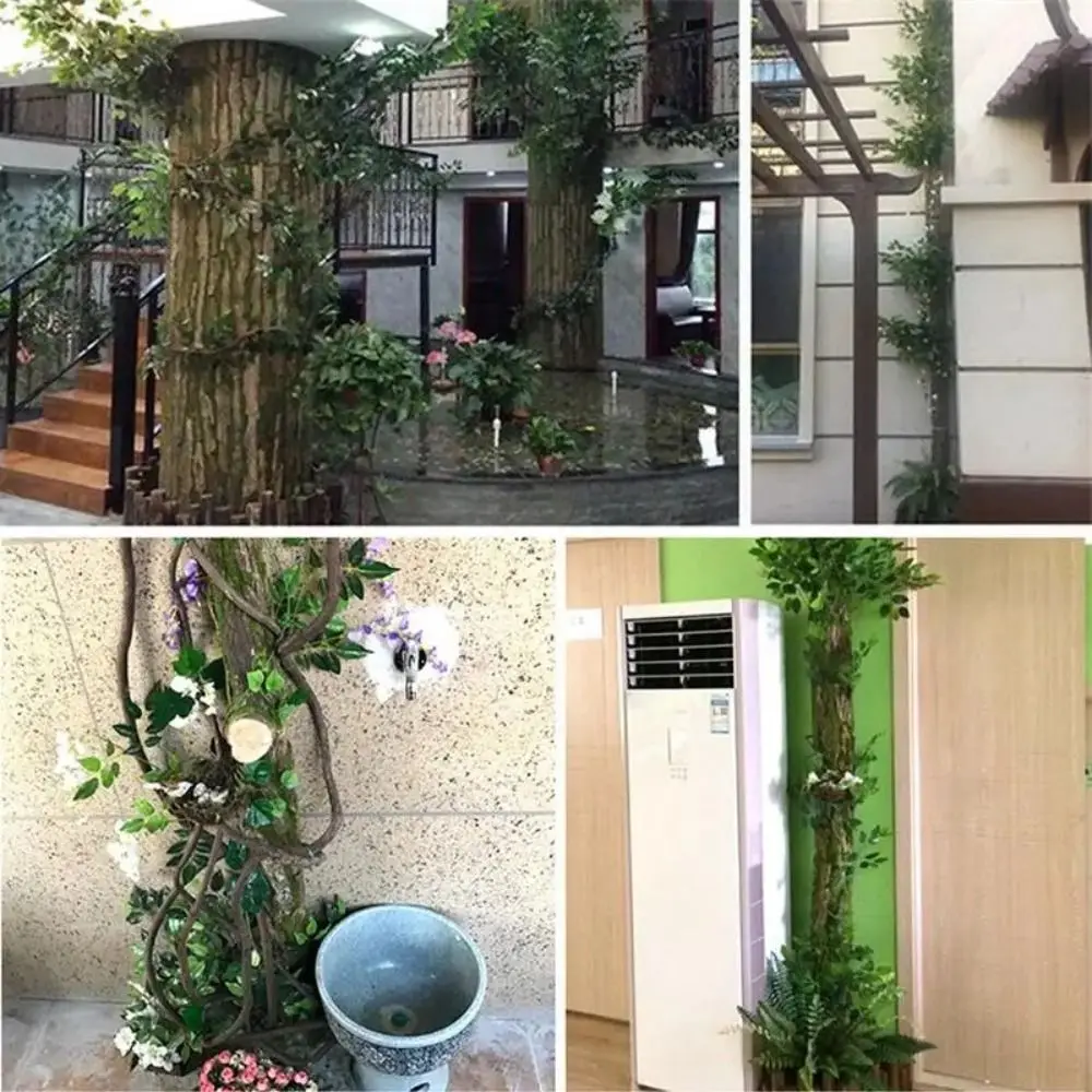 Artificial Moss DIY Green Plant Bark Beautiful Artificial Fake Tree Bark Durable Water Pipe Pillar Cover Wall Decoration