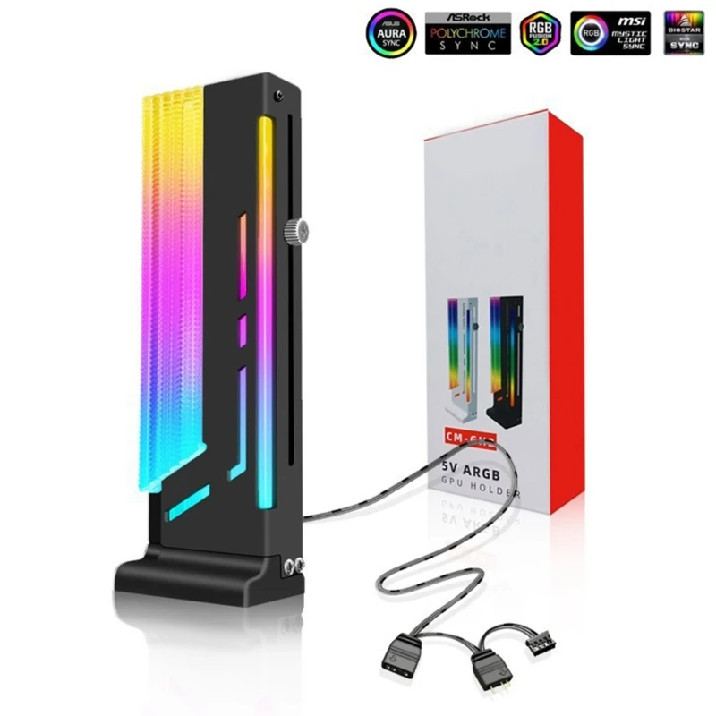 Khung đỡ GPU ARGB dọc chắc chắn Hỗ trợ mạnh mẽ cho Dropshipping Card đồ họa cao cấp