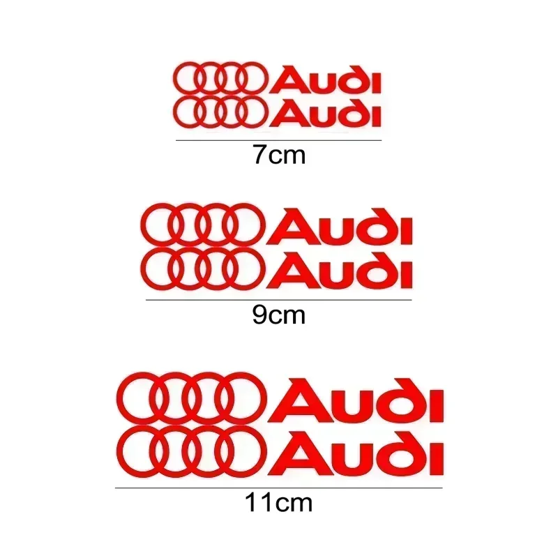 6pcs Modified Car Wheel Brake Caliper Cover Decals Vinyl Sticker Styling Decoration for Audi A3 A4 A5 A6 A6L A7 A8 Q3 Q5 Q7 S3 view 4