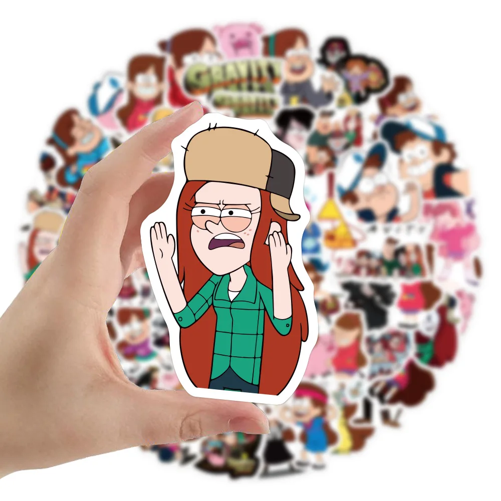 10/30/50pcs Disney Funny Anime Gravity Falls Stickers Cartoon Graffiti Sticker DIY Guitar Fridge Luggage Kawaii Decals Wholesale