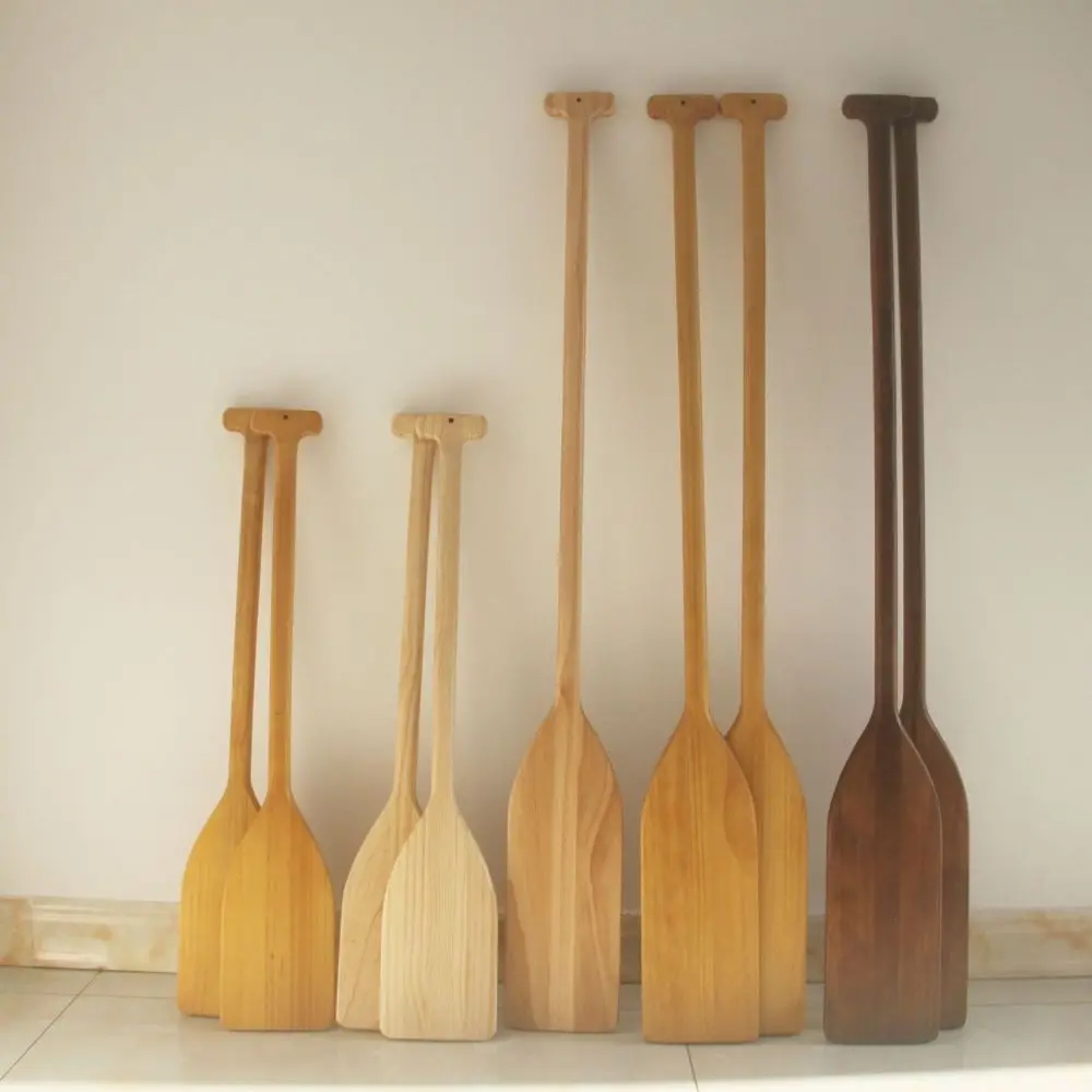 Handcrafted Wooden Paddle Durable Solid Timber Rowing Oar For Dragon Boat Racing Kayaking And Leisure Water Sports Activities