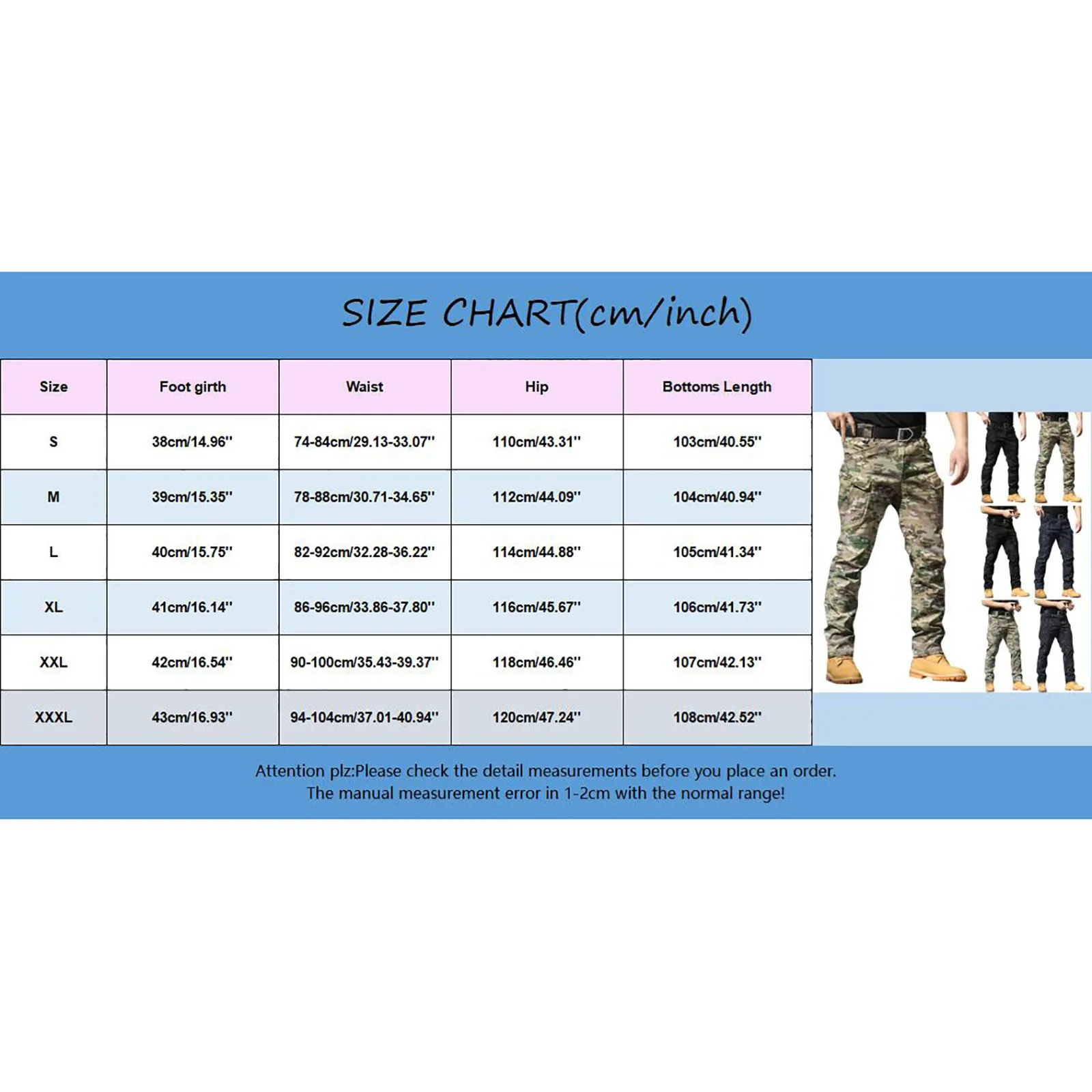 Multi-Pockets Men's Cargo Pants Outdoor Jogger Running Tactical Baggy Casual Trousers With Pockets Camouflage Print Sweatpants