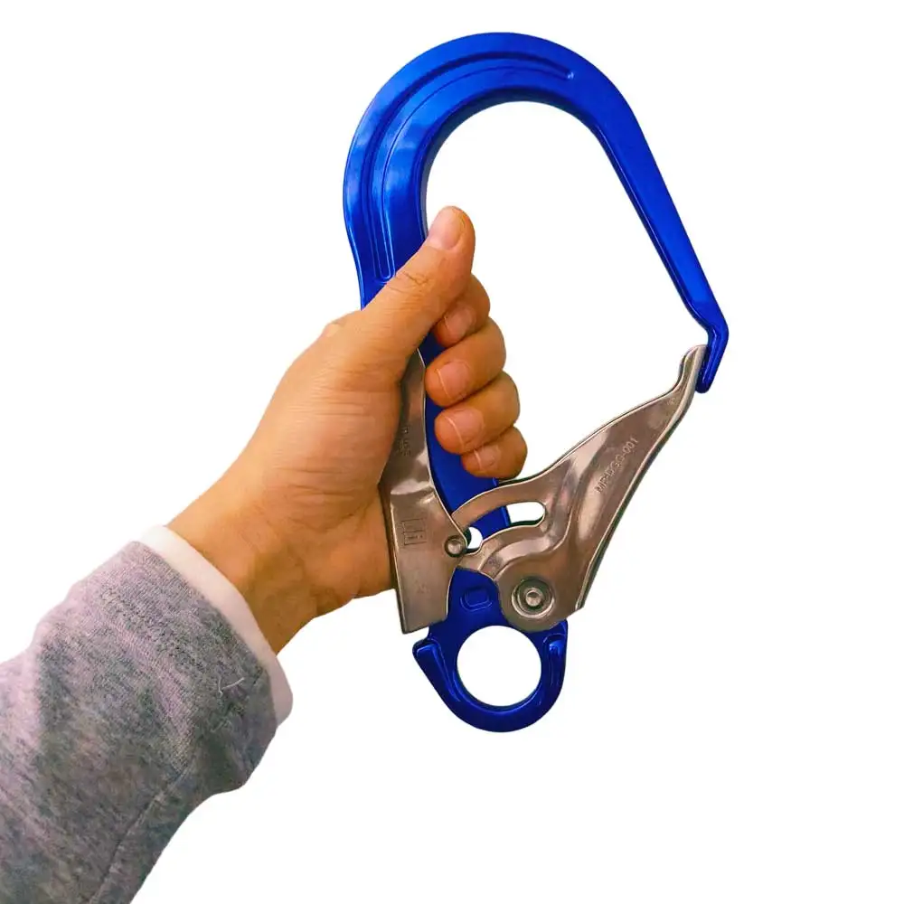 Heavy Duty 25KN Carabiner  Large Snap Hook for Climbing Rappelling High Angle Rescue Caving Outdoor Adventure Tree Work Zipline