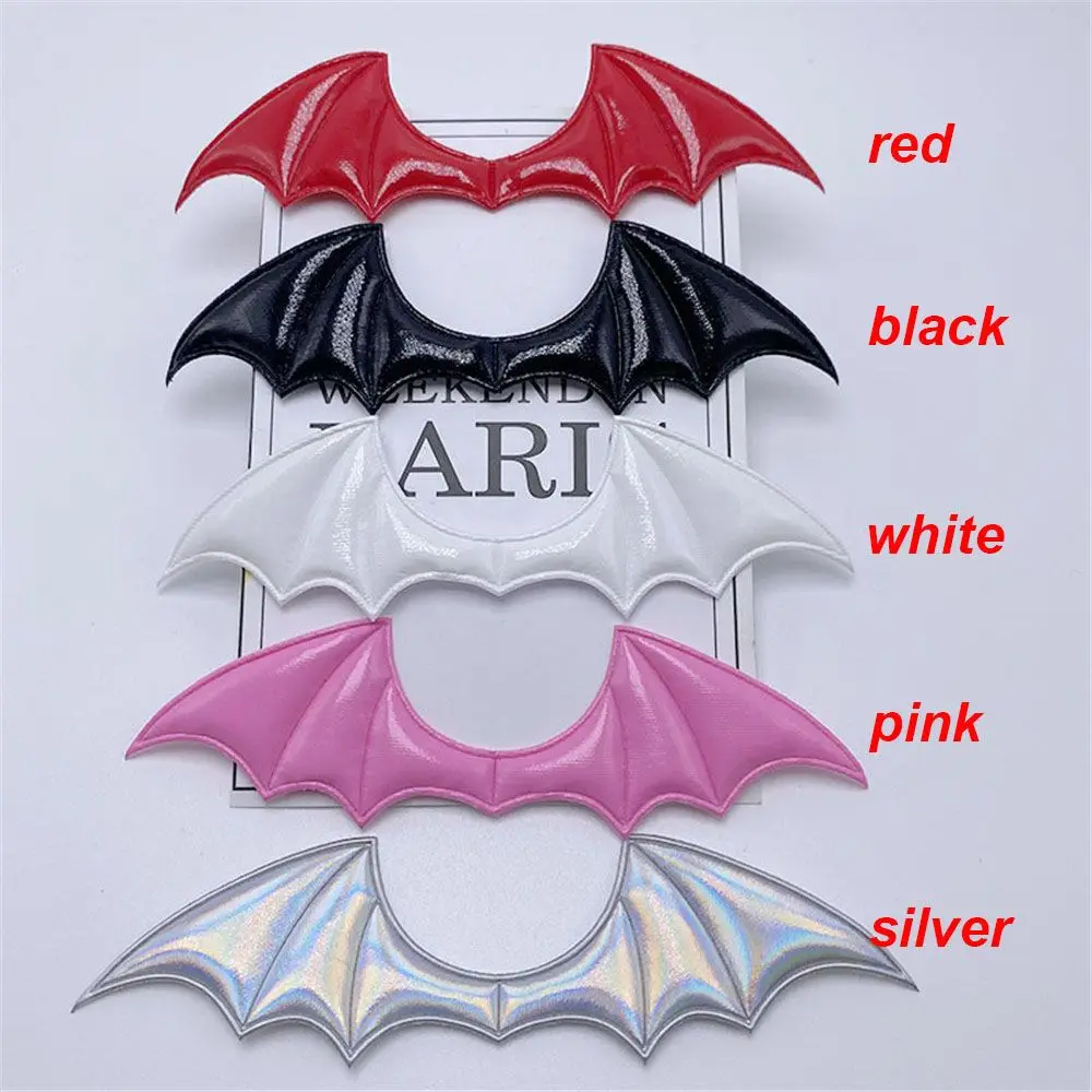 15Pcs Vampire Halloween Costume Fabric Demon Bat Wings Padded Leather Patch