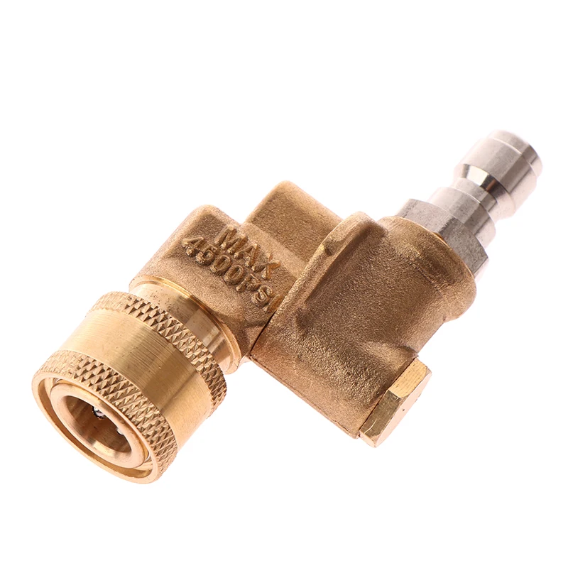 With 5 Spray Nozzles Copper Connection High Pressure Car Washer 1/4" Quick Connect Rotary Coupler Adjustable Adapter