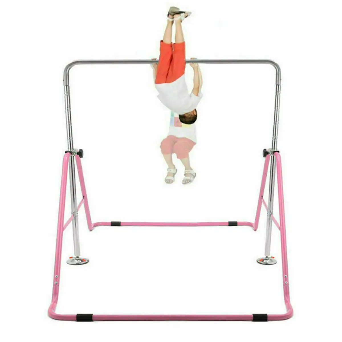 

Factory Direct Sale Children Folding Adjustable Colorful Pull Up Horizontal Bar For Gymnastics Playground Home