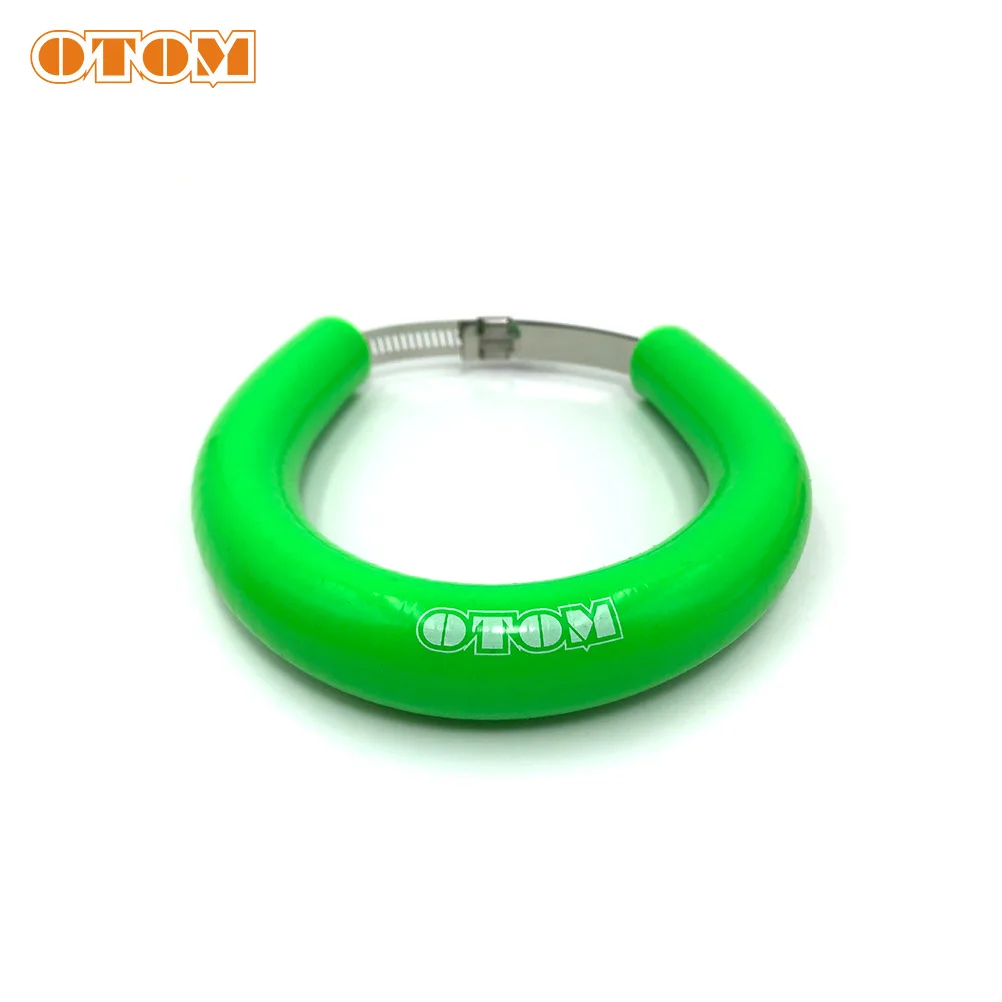 OTOM Universal Motorcycle Exhaust Pipe Protection Ring Muffler Rubber Clamp Guard For KTM HONDA YAMAHA SUZUKI KAWASAKI Motocross