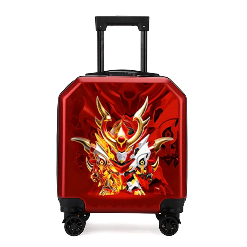 cartoon-children's-carry-on-suitcase-red-8-inch-lage-small-student-travel-bag-for-boys-and-girls-egg-character-par