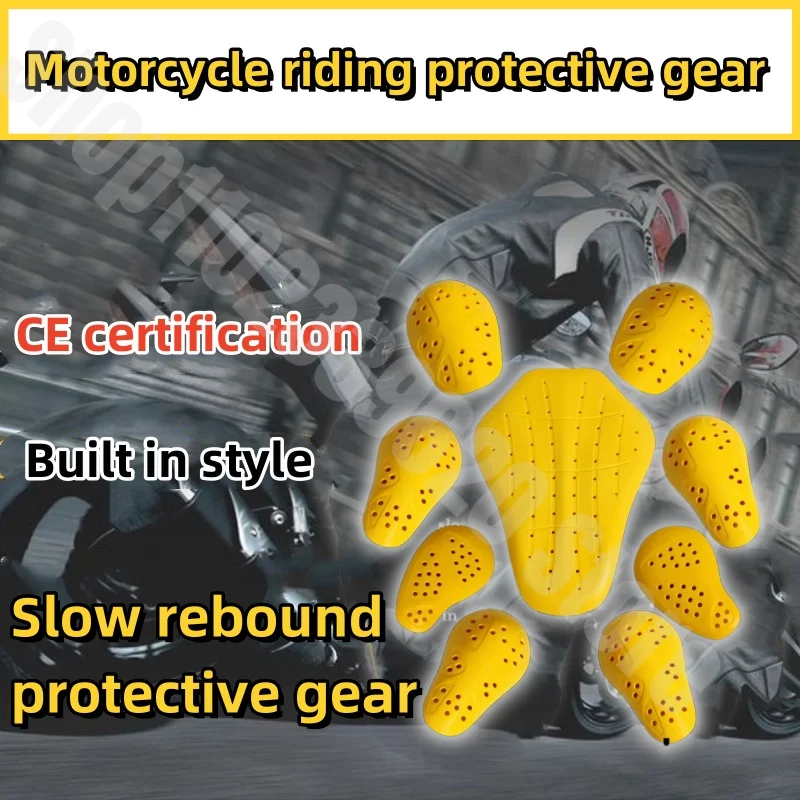 

Motorcycle CE2 Level Protective Gear Riding Suit Built-in Styles Complete Set of Protective Gear Armor Breathable Elbow Pads