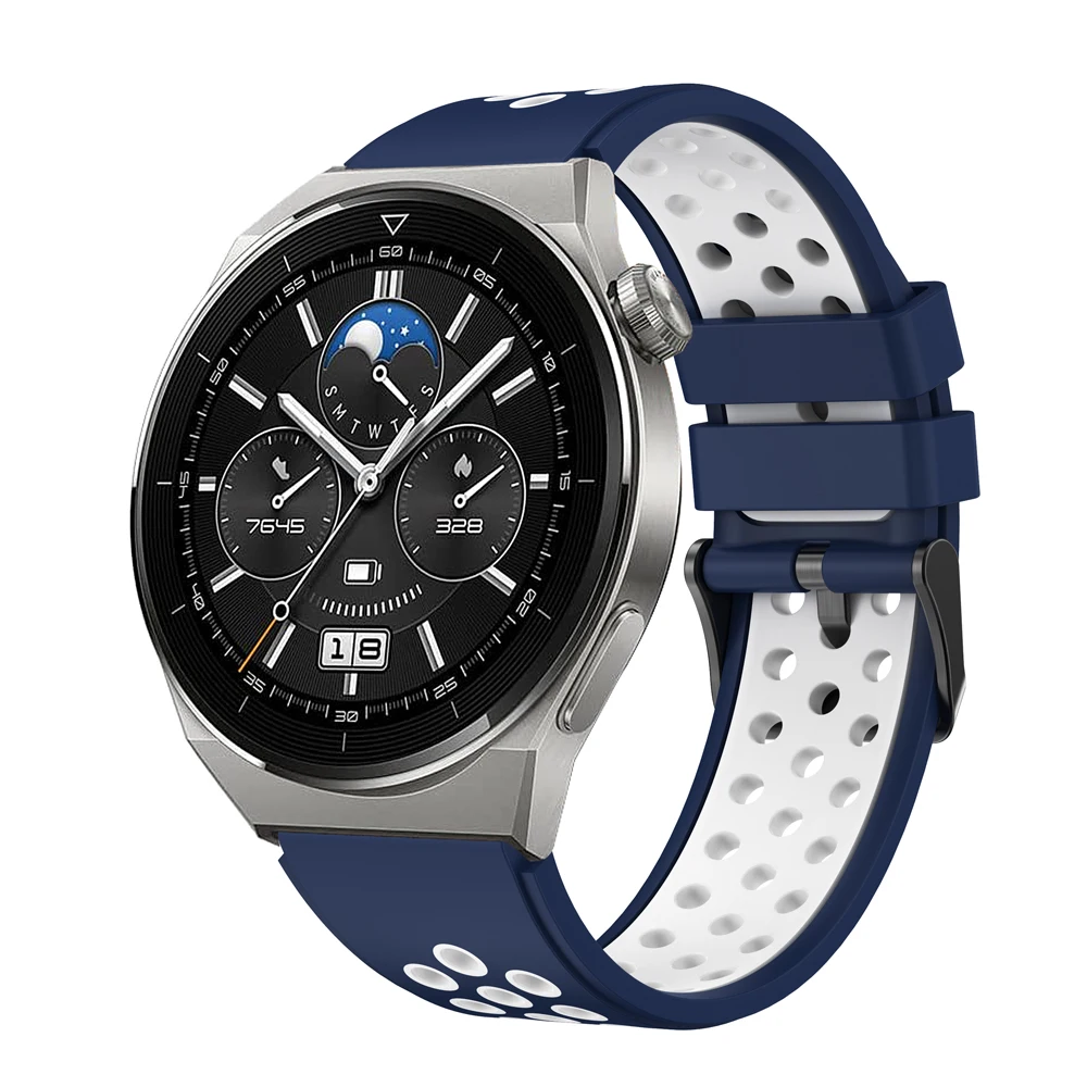 Huawei Watch用ソフトシリコンバンド,オリジナルのスポーツストラップ,Huawei gt 3, 2 buds,究極,4, 3 pro,46mm, 22mm
