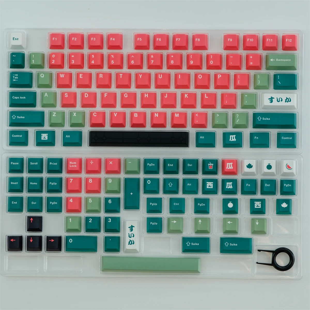 Imagem -06 - Gmk Melancia Keycaps Cherry Profile Keycap Sublimação de Dye Pbt Teclado Mecânico do Interruptor mx 129key